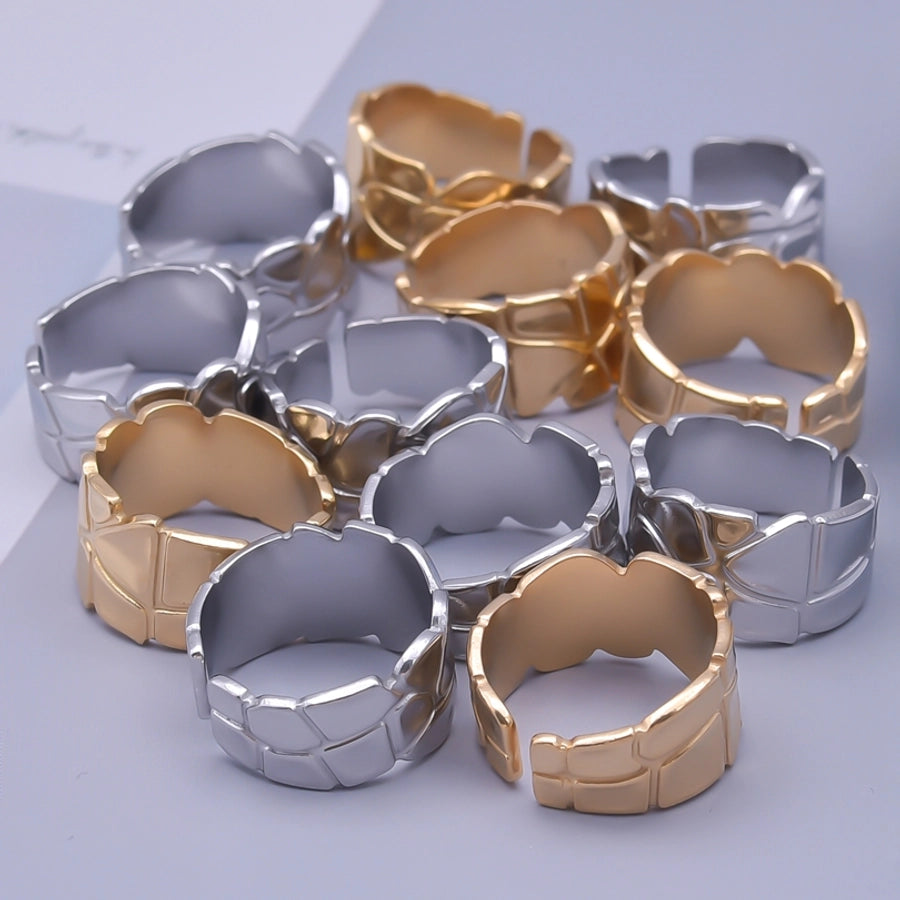 Anillo Ajustable de Acero Inoxidable Estilo Retro