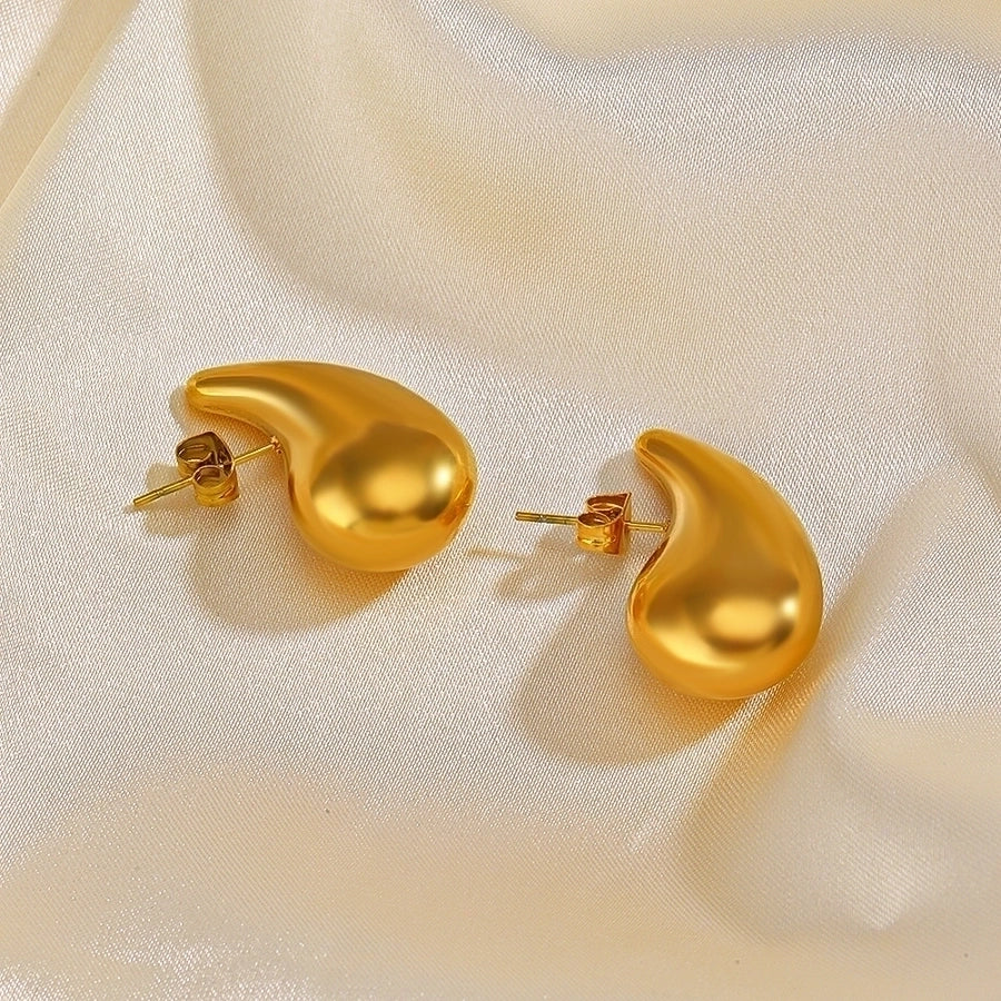 Aretes Forma de Gotas de Estilo Simple