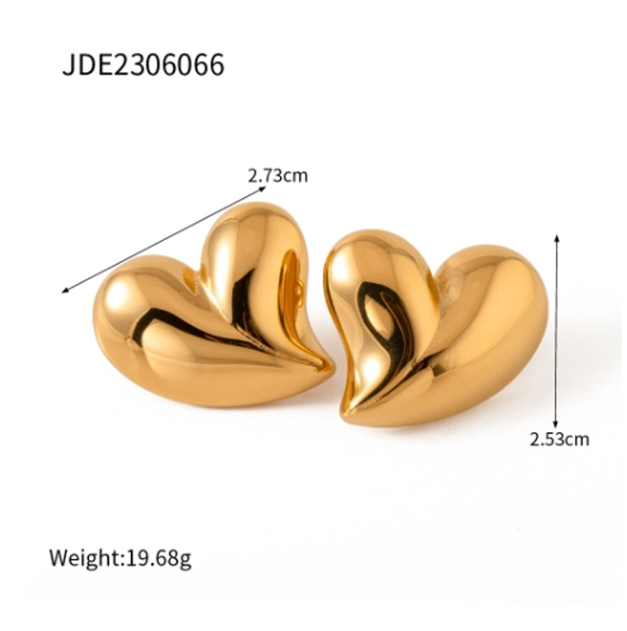 Aretes en Forma de Corazón