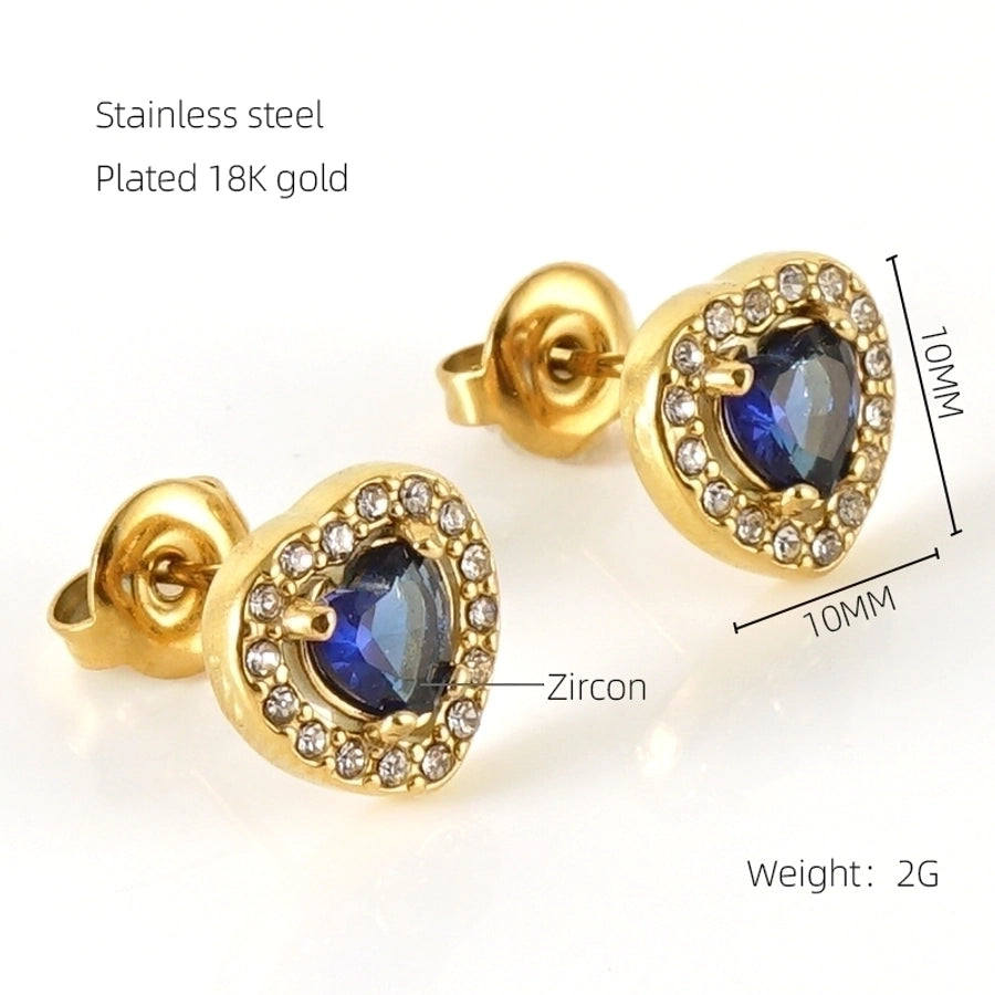 1 Par de Pendientes Elegantes Estilos Acero Inoxidable