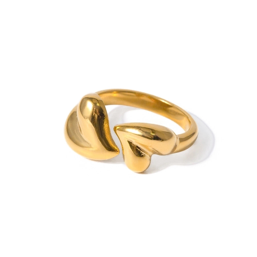 Anillo Abierto En Forma de Corazón Chico