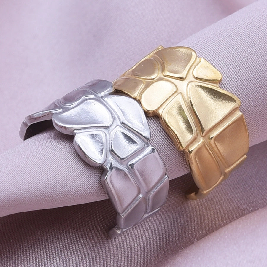 Anillo Ajustable de Acero Inoxidable Estilo Retro