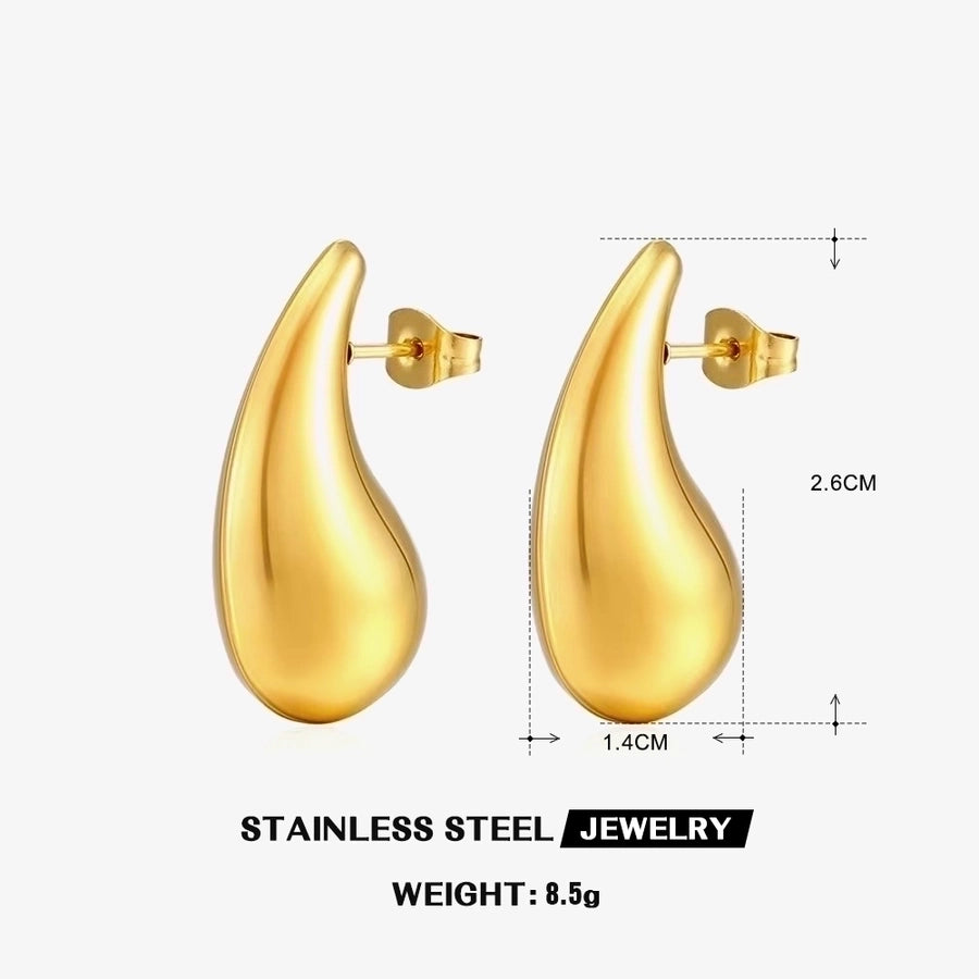 Aretes Forma de Gotas de Estilo Simple