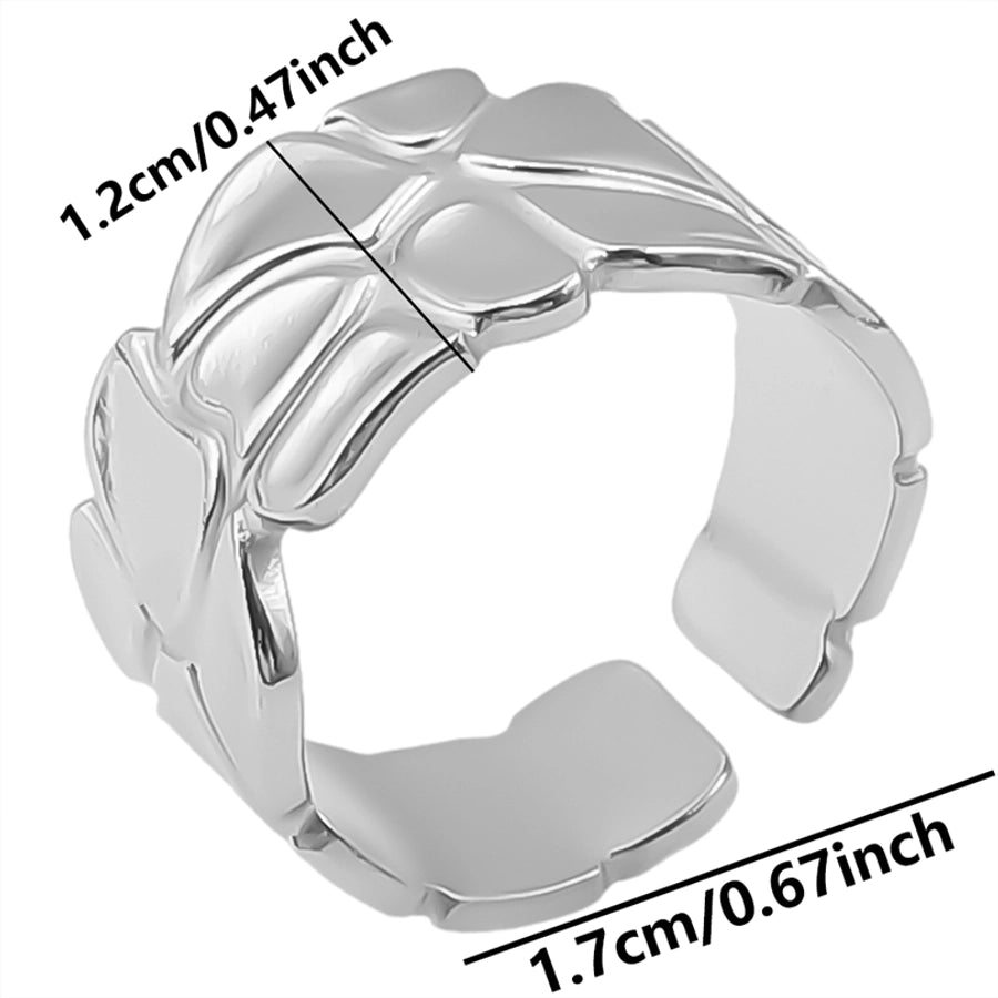 Anillo Ajustable de Acero Inoxidable Estilo Retro