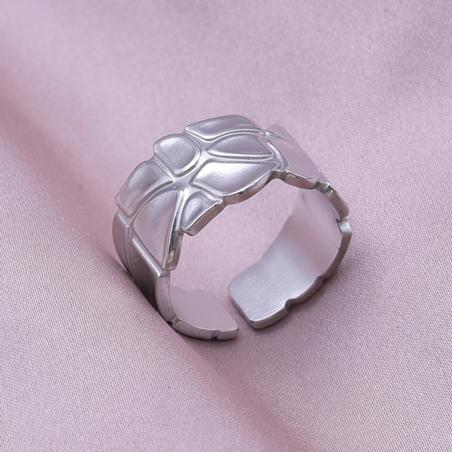 Anillo Ajustable de Acero Inoxidable Estilo Retro