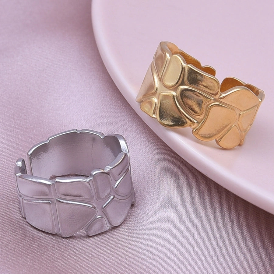 Anillo Ajustable de Acero Inoxidable Estilo Retro