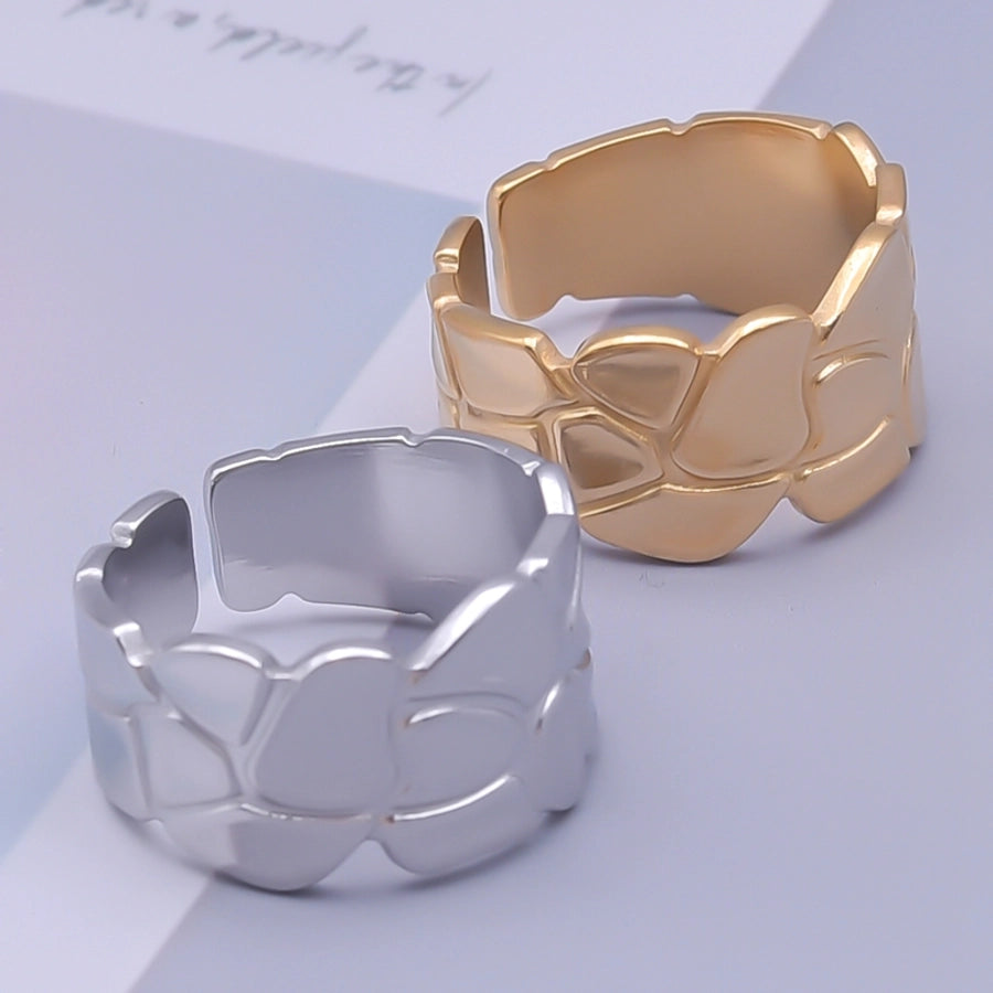 Anillo Ajustable de Acero Inoxidable Estilo Retro