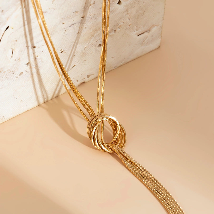 Collar Largo Con Nudo