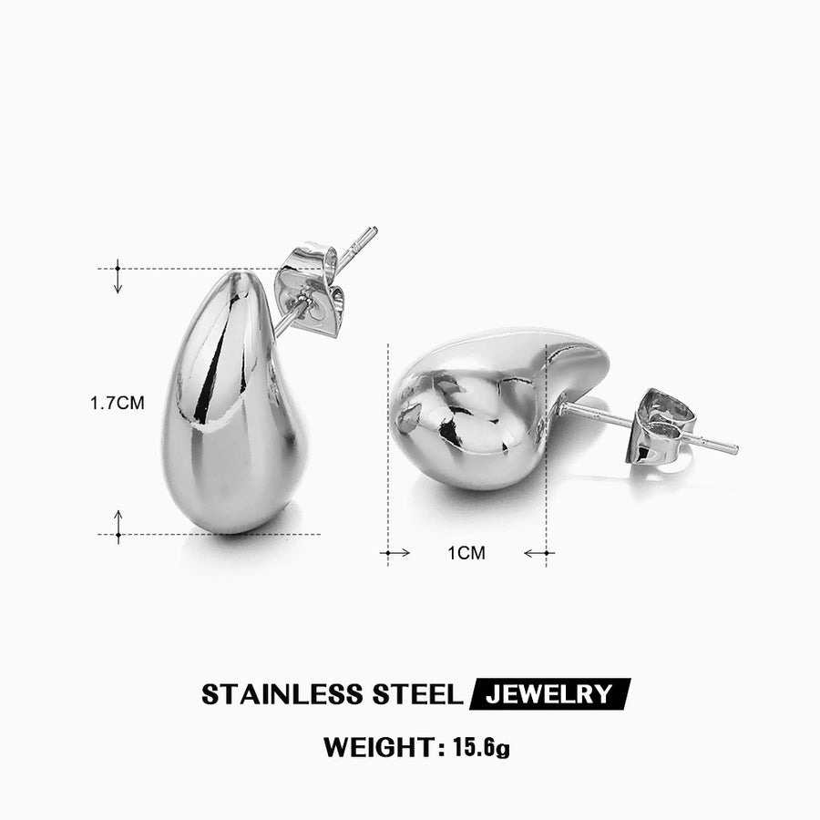 Aretes Forma de Gotas de Estilo Simple