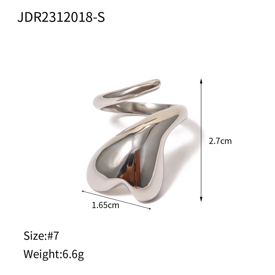 Anillo Abierto en Forma de Corazón