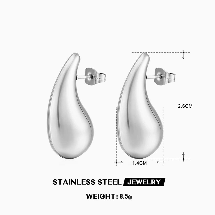 Aretes Forma de Gotas de Estilo Simple