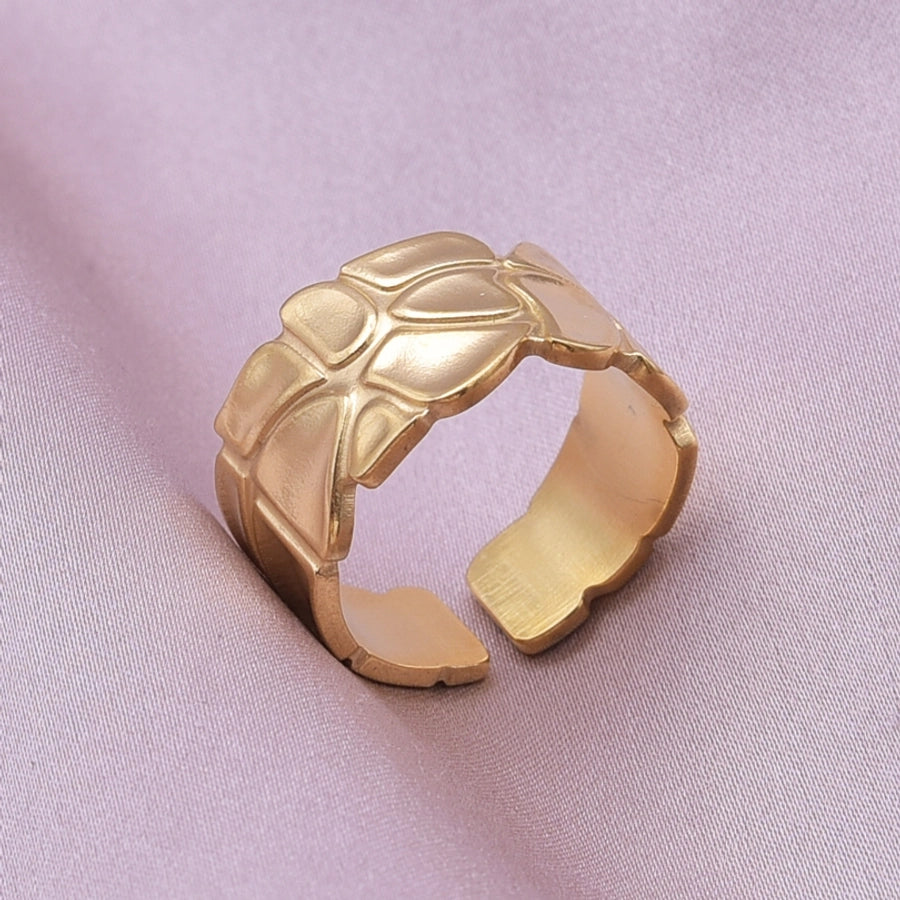 Anillo Ajustable de Acero Inoxidable Estilo Retro