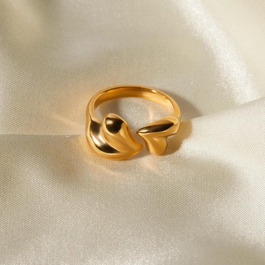 Anillo Abierto En Forma de Corazón Chico