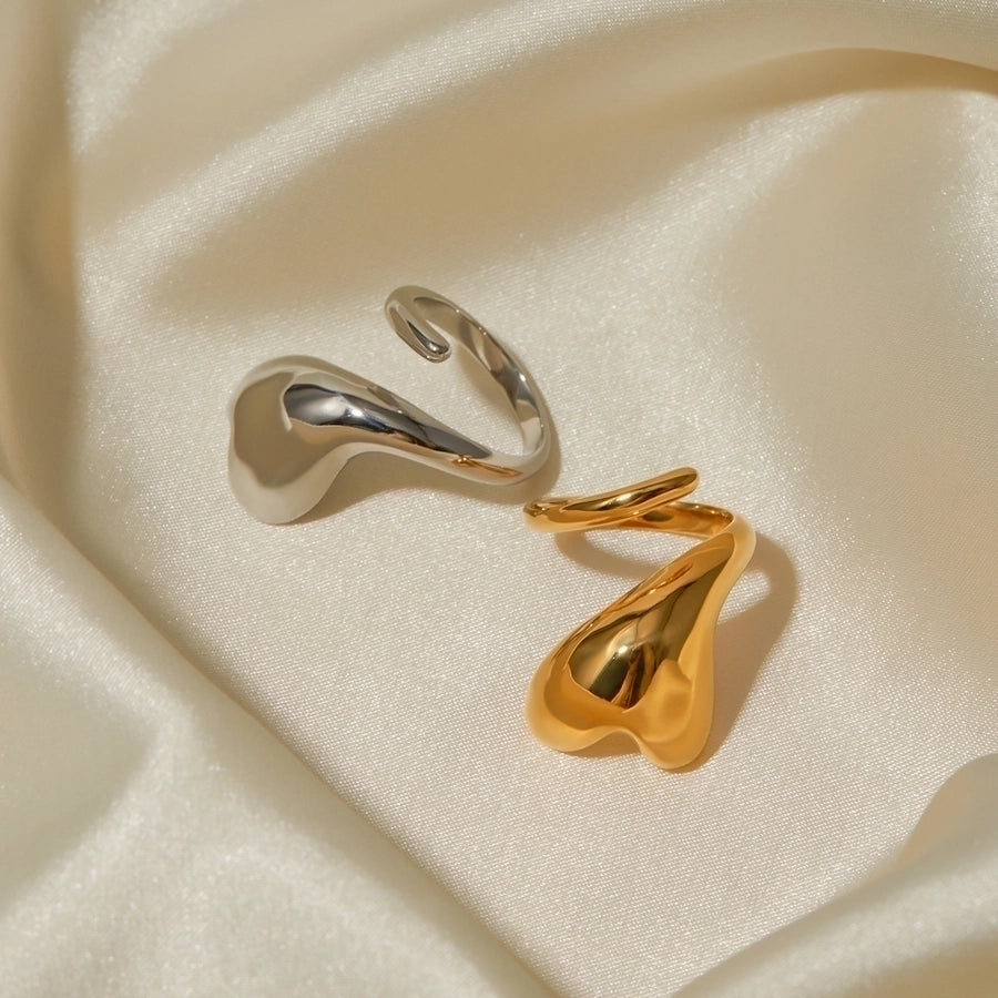 Anillo Abierto en Forma de Corazón