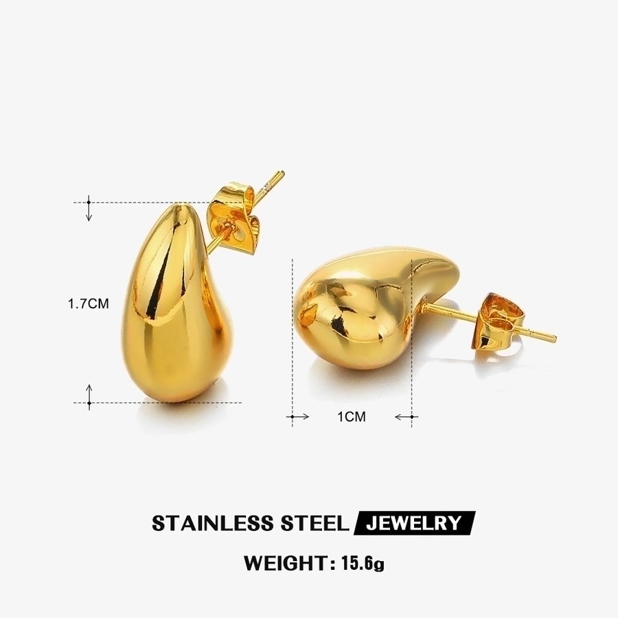 Aretes Forma de Gotas de Estilo Simple
