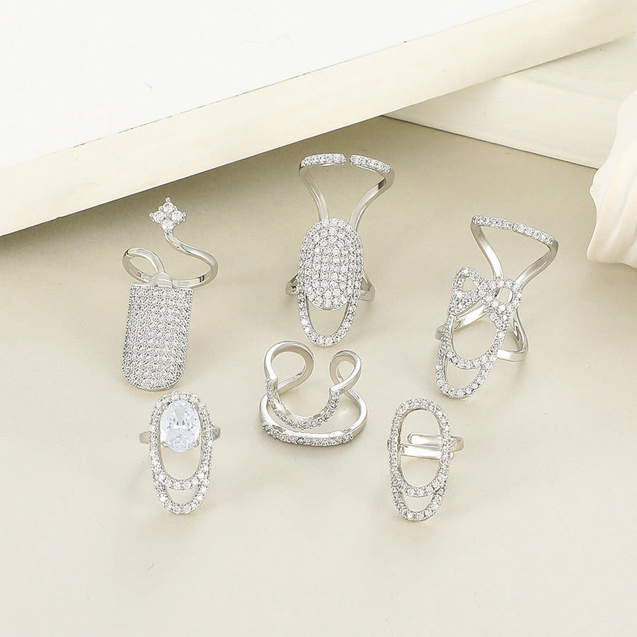 Anillos Geométricos Para Uñas