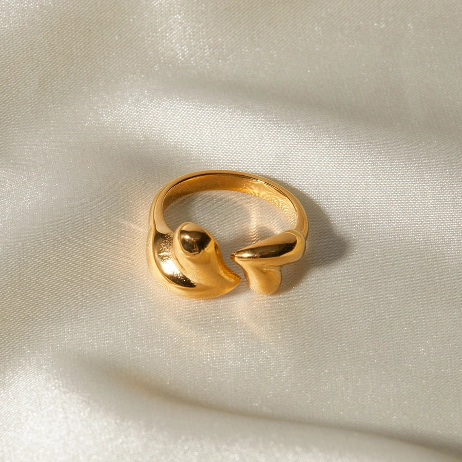 Anillo Abierto En Forma de Corazón Chico