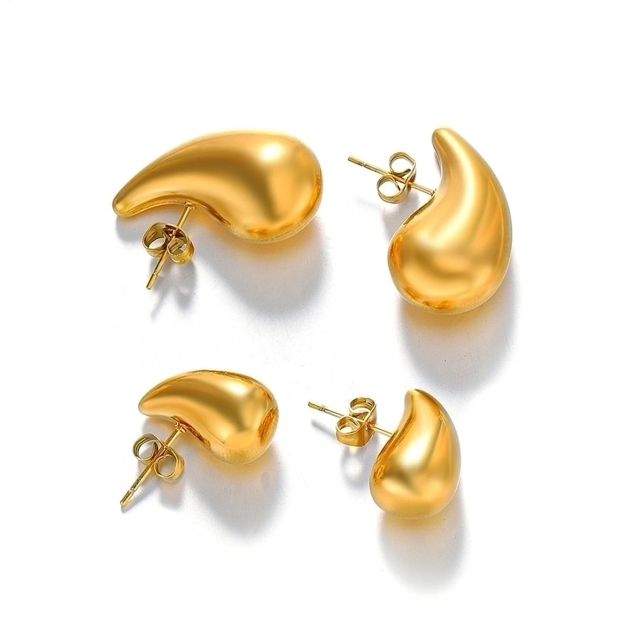 Aretes Forma de Gotas de Estilo Simple