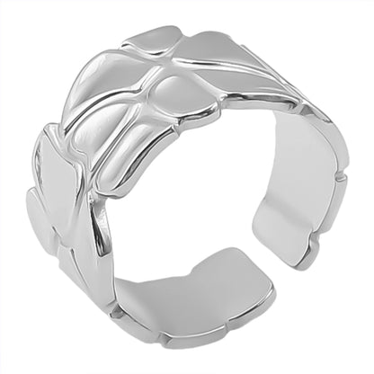 Anillo Ajustable de Acero Inoxidable Estilo Retro