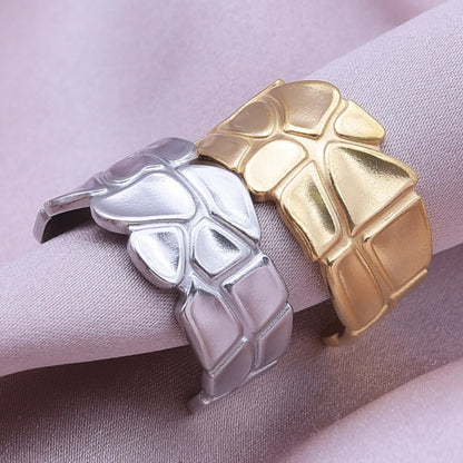Anillo Ajustable de Acero Inoxidable Estilo Retro