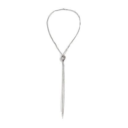Collar Largo Con Nudo