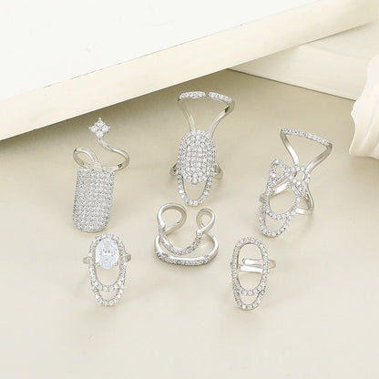 Anillos Geométricos Para Uñas